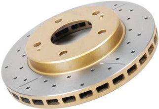DBA 06-10 Jeep Commander Front Drilled & Slotted Street Series Rotor