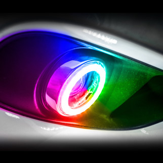 Oracle Jeep Grand Cherokee 99-13 LED Waterproof Fog Halo Kit - ColorSHIFT