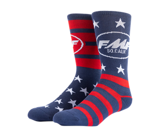 FMF Racing Stars And Bars Sock Navy One Size
