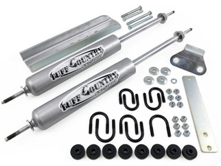 Tuff Country 80-96 Ford F-250 4wd Dual Steering Stabilizer (Parallel Style)