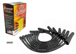 Granatelli 10-14 Ford 6.2L Perf Wire Set w/Inserts/Black Hi-Temp Jacket/Black Fire Sleeve