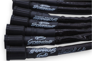 Granatelli 10-14 Ford 6.2L Perf Wire Set w/Inserts/Black Hi-Temp Jacket/Black Fire Sleeve