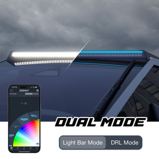 XK Glow Tesla Cybertruck XKmax 50in Roof LED Off-Road Light Bar w/ RGBW Chasing DRL & App Control