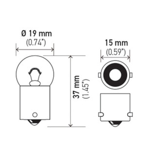 Hella Bulb 5008 12V 10W Ba15S B6 (2)