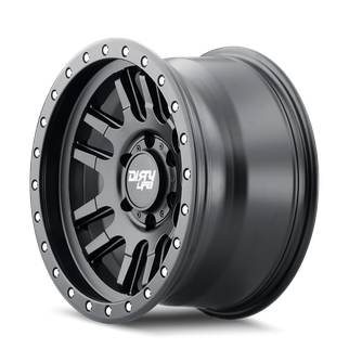 Dirty Life 9309 Canyon Pro 17x9/6x139.7 BP/-12mm Offset/106mm Hub Matte Black Wheel - Beadlock