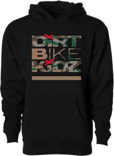 Classic Camo Youth Hoodie Black Yl
