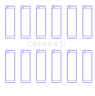 King Engine Bearings Buick V6 Connecting Rod Bearing Set - Set of 6 Pairs
