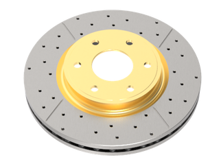 DBA 14-18 Land Rover Range Rover Sport (w/350mm Rear Rotor) Rear Drilled & Slot Street Series Rotor