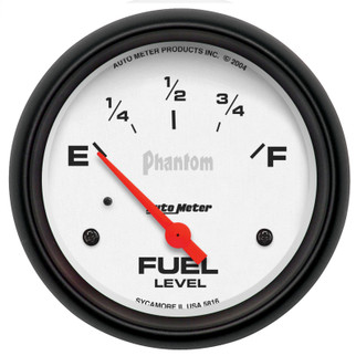 AutoMeter Gauge Fuel Level 2-5/8in. 240 Ohm(e) to 33 Ohm(f) Elec Phantom