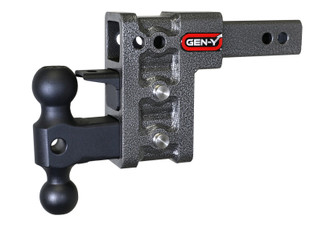 Gen-Y Mega Duty 2in Shank 5in Drop 1.5K TW 10K Hitch w/GH-031 Dual-Ball/GH-032 Pintle Lock