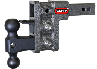 Gen-Y Mega Duty 2in Shank 5in Drop 1.5K TW 10K Hitch w/GH-031 Dual-Ball/GH-032 Pintle Lock