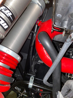 Mishimoto 2016+ Polaris RZR XP Turbo Silicone Intake J-Tube - Red