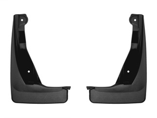 WeatherTech 18-24 Volkswagen Atlas / 20-24 Atlas Cross Sport Front No Drill Mudflaps - Black