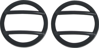 Kentrol 07-18 Jeep Wrangler JK Side Marker Covers Pair - Powdercoat Black