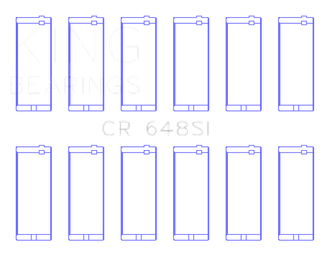 King Engine Bearings Jeep 232CI/242CI/248CI / Rambler 232CI (Size .010) Connecting Rod Bearing Set