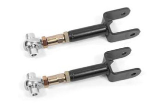 BMR 78-87 G-Body Upper Control Arms DOM On-car Adj Rod Ends - Black Hammertone