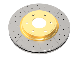 DBA 12-16 Audi A4 Front Drilled & Slotted Street Series Rotor