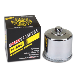 ProFilter Aprilia/Arctic Cat/Kawasaki/Suzuki Spin-On/Chrome/Various Performance Oil Filter