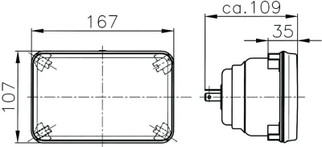 Hella Module 164 x 103mm H4 12V ECE Universal Lamp