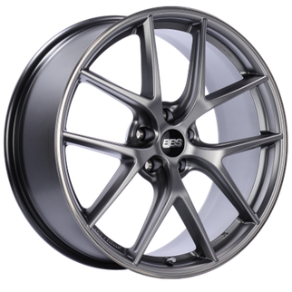 BBS CI-R 20x9 5x112 ET38 Platinum Silver Polished Rim Protector Wheel - 82mm PFS/Clip Required