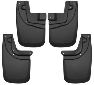 Husky Liners 05-15 Toyota Tacoma w/ OEM Fender Flares Front and Rear Mud Guards - Black
