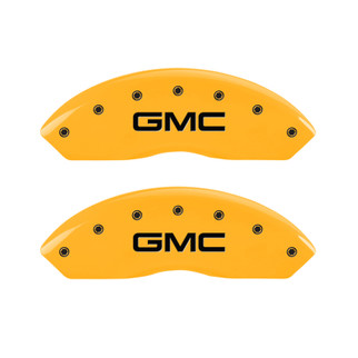 MGP 4 Caliper Covers Engraved Front & Rear MGP Black finish silver ch