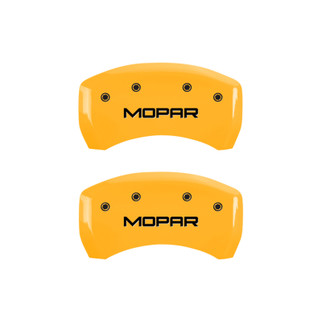 MGP 4 Caliper Covers Engraved Front & Rear MGP Black finish silver ch