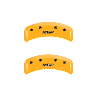 MGP 4 Caliper Covers Engraved Front & Rear MGP Black finish silver ch