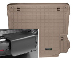 WeatherTech 11-14 Jeep Wrangler Unlimited Cargo Liner w/ Bumper Protector - Tan
