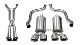 Corsa 05-08 Chevrolet Corvette (C6) 2.5in Xtreme Cat-Back Exhaust - 3.5in Twin Tips