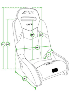 PRP Polaris General GT3 Suspension Seats Kit