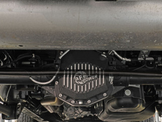 aFe POWER 2021 Ford Bronco w/ Dana M220 Diff Cover w/ Gear Oil Black Street Series w/ Machined Fins