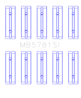 King Engine Bearings Nissan MR18DE / MR20DE (Size STD) Main Bearing Set