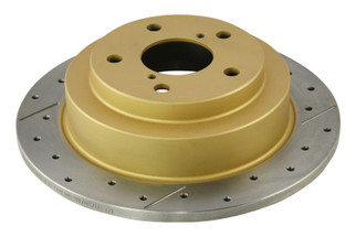 DBA 02-06 WRX / 98-07 Impreza 2.5L RS Rear Drilled & Slotted Street Series Rotor