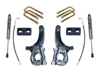 MaxTrac 15-18 Chevrolet Colorado 2WD 4in/2in MaxPro Elite Spindle Lift Kit w/FOX Shocks