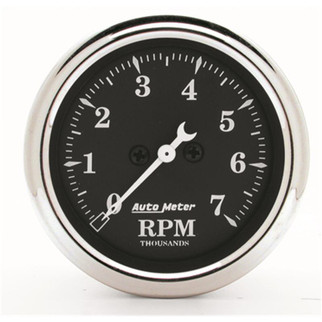 Autometer 2 1/16in 240 Ohm to 33 Ohm Old Tyme Black Electric Fuel Level Gauge