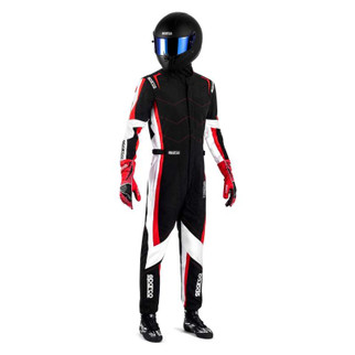 SPARCO Kerb Advanced Black/Red Kart Racing Suit Size M