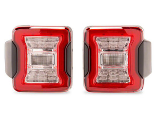 Raxiom 07-18 Jeep Wrangler JK LED Tail Lights- Clear Housing- Clear Lens