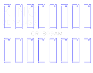 King Engine Bearings Ford 330/332/352/360/390/410/248 Engine (Size 020) Rod Bearings