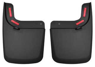 Husky Liners 17 Ford F-250 Super Duty / F-350 Super Duty Rear Mud Guards (w/ Flares) Black
