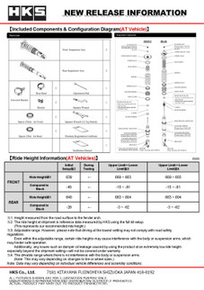 HKS HIPERMAX S WGNC34 AT FULL KIT (4WD AT Model ONLY - NOT compatible with RWD Models)