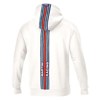 Sparco Martini Stripes Hoodie Medium - White