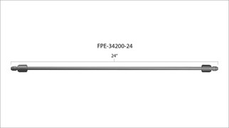 Fleece Performance 24in High Pressure Fuel Line (8mm x 3.5mm Line, M14x1.5 Nuts)