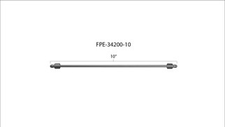 Fleece Performance 10in High Pressure Fuel Line (8mm x 3.5mm Line M14x1.5 Nuts)