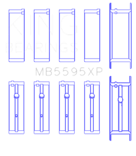 King Engine Bearings Nissan KA-24DE Performance Main Bearing Set - Size STD
