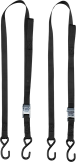 1" X 6' Tie-down Soft-tie Black 2/pk