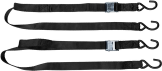 1.5" X 6' Tie-down Soft-tie Black 2/pk