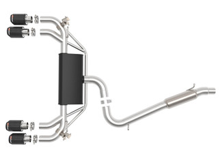 aFe POWER MACH Force-Xp 15-19 Volkswagen Golf R L4-2.0L(T) 304 SS Cat-Back Exhaust System - Carbon