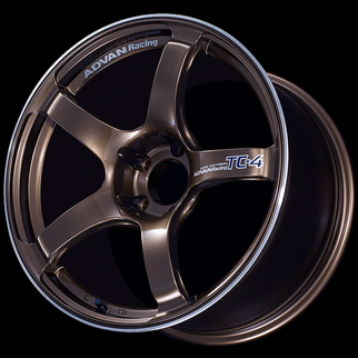 Advan TC4 18x8.5 +45 5x114.3 Racing Umber Bronze and Ring Wheel