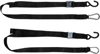 1.5" X 6' Tie-down Black 2/pk